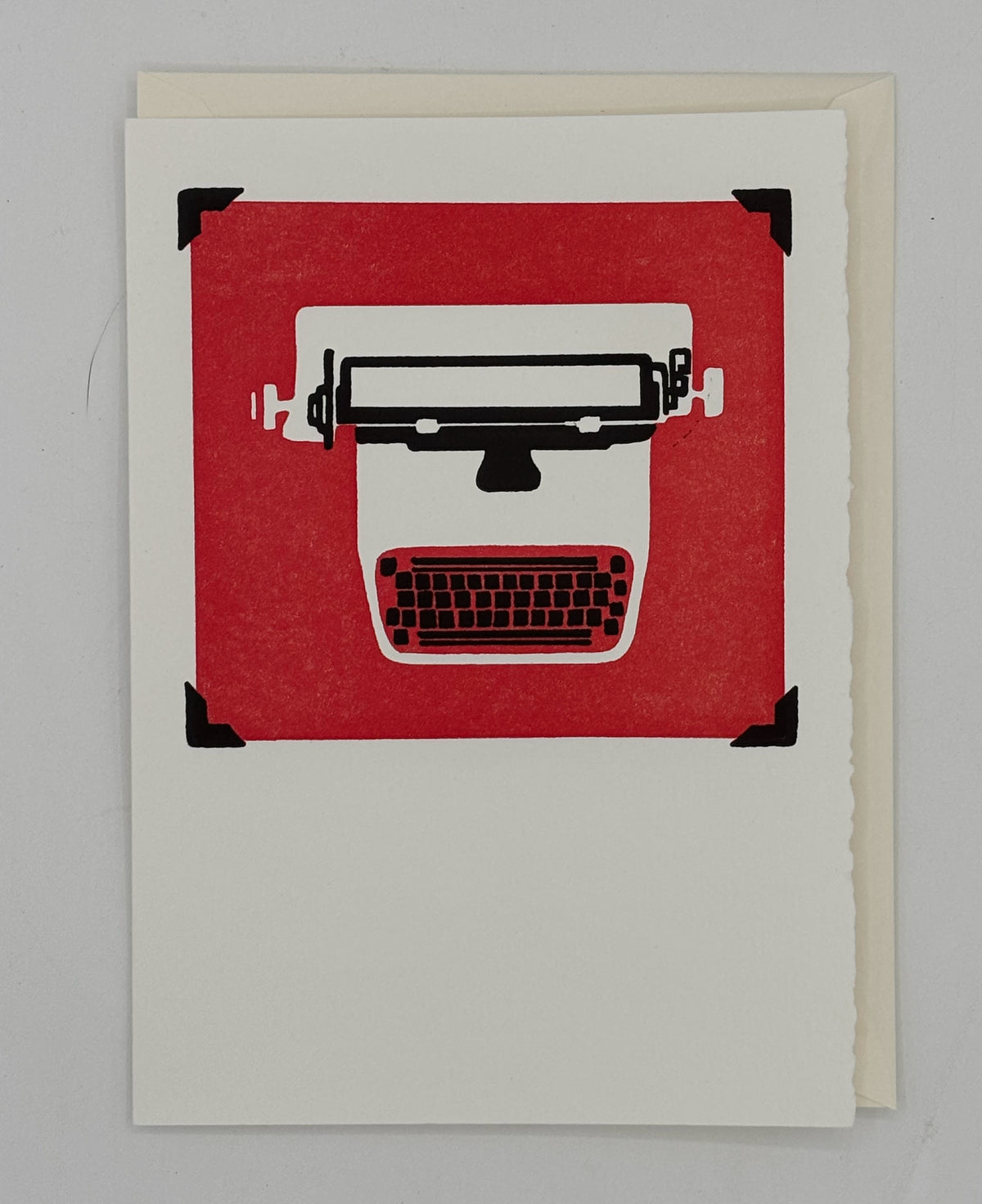Old School Typewriter Card