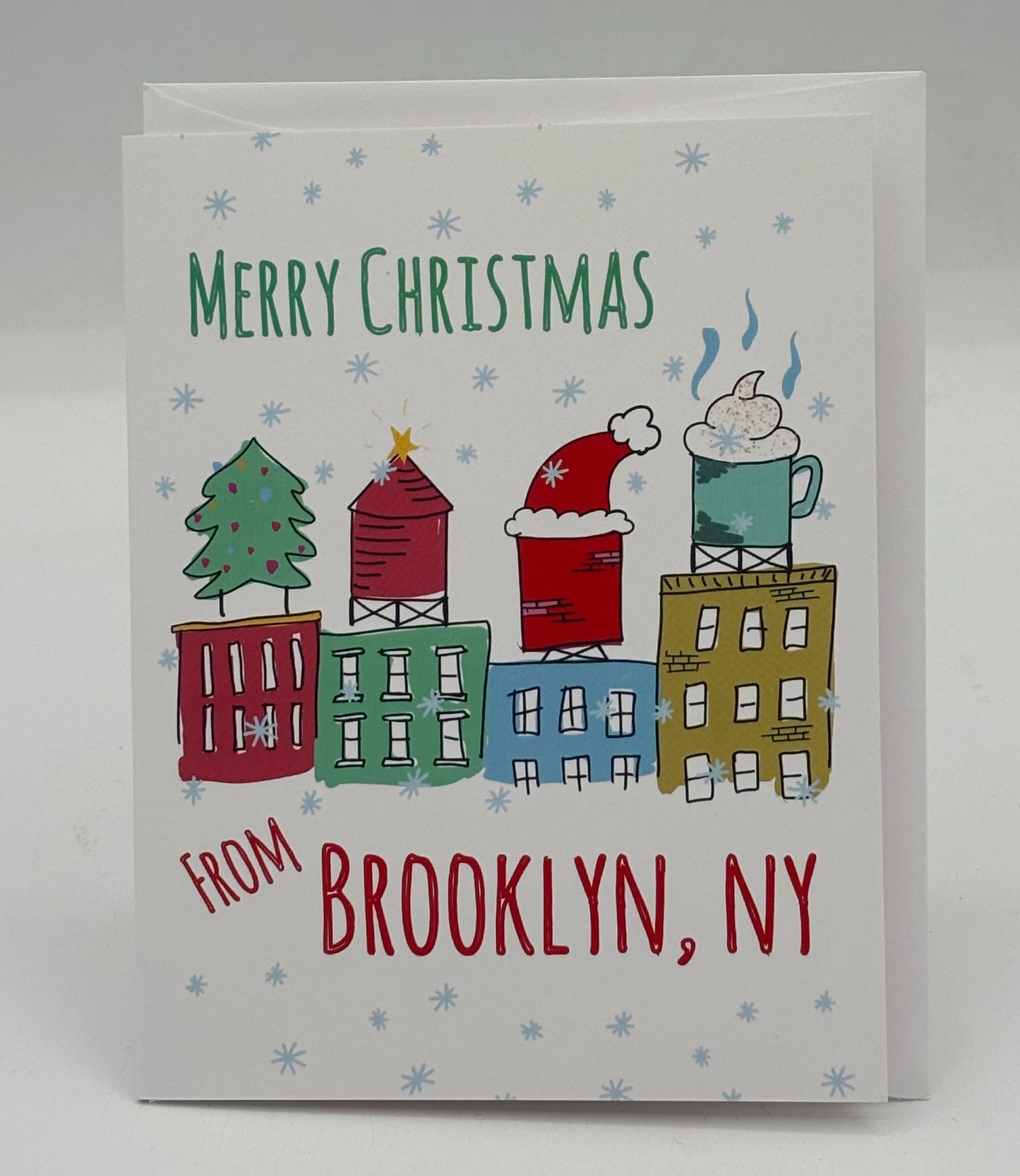 Christmas Water Towers Card