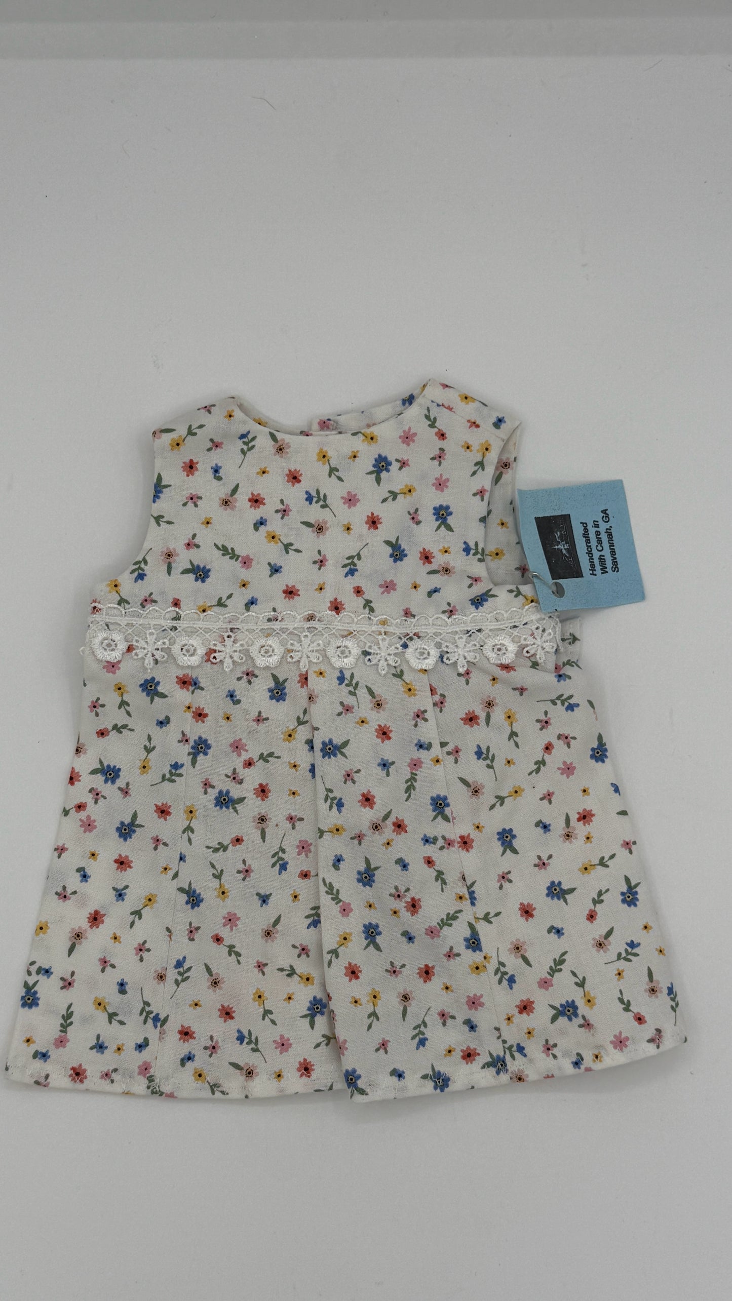 Floral Romper with Bow in back