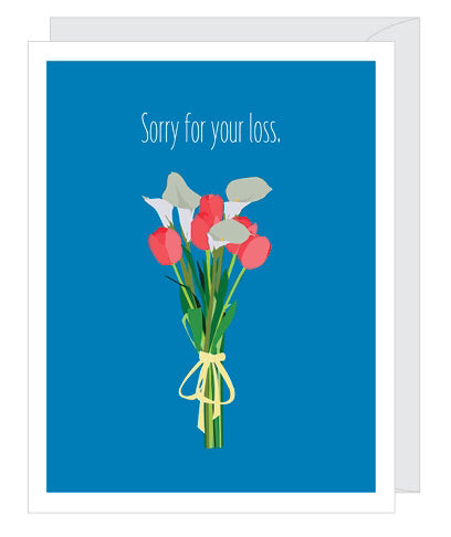 Lilies And Tulips Sympathy Card