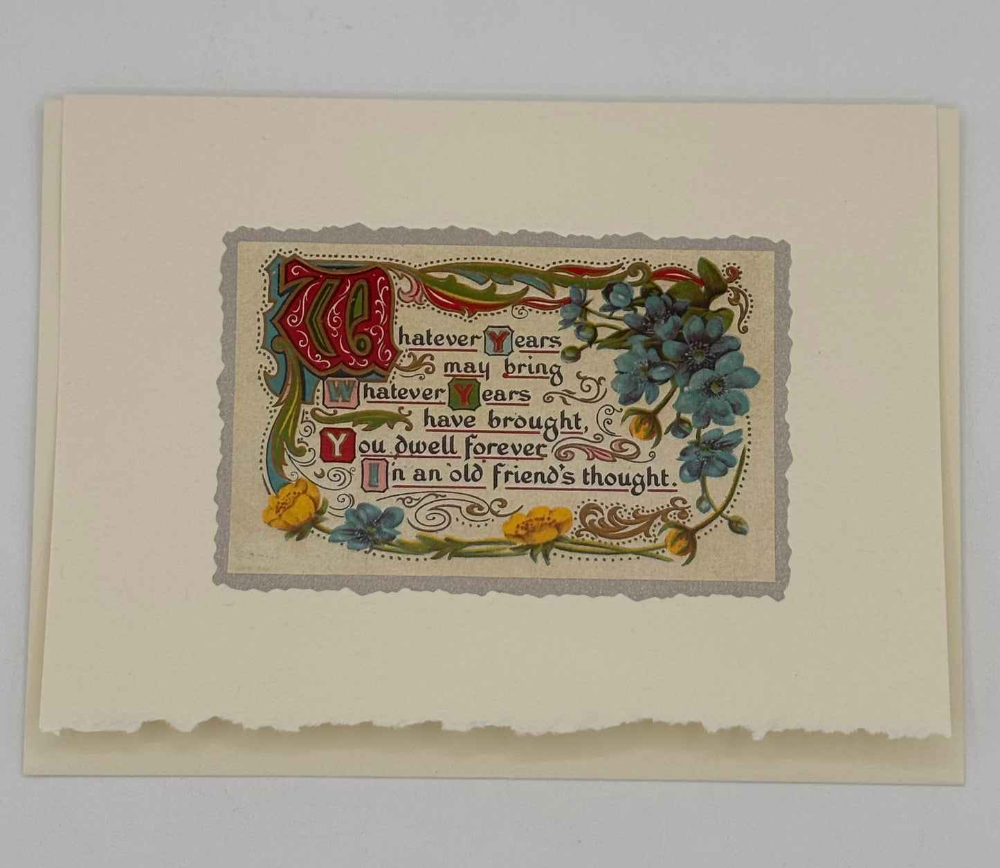 Friendship Fancy Script Card