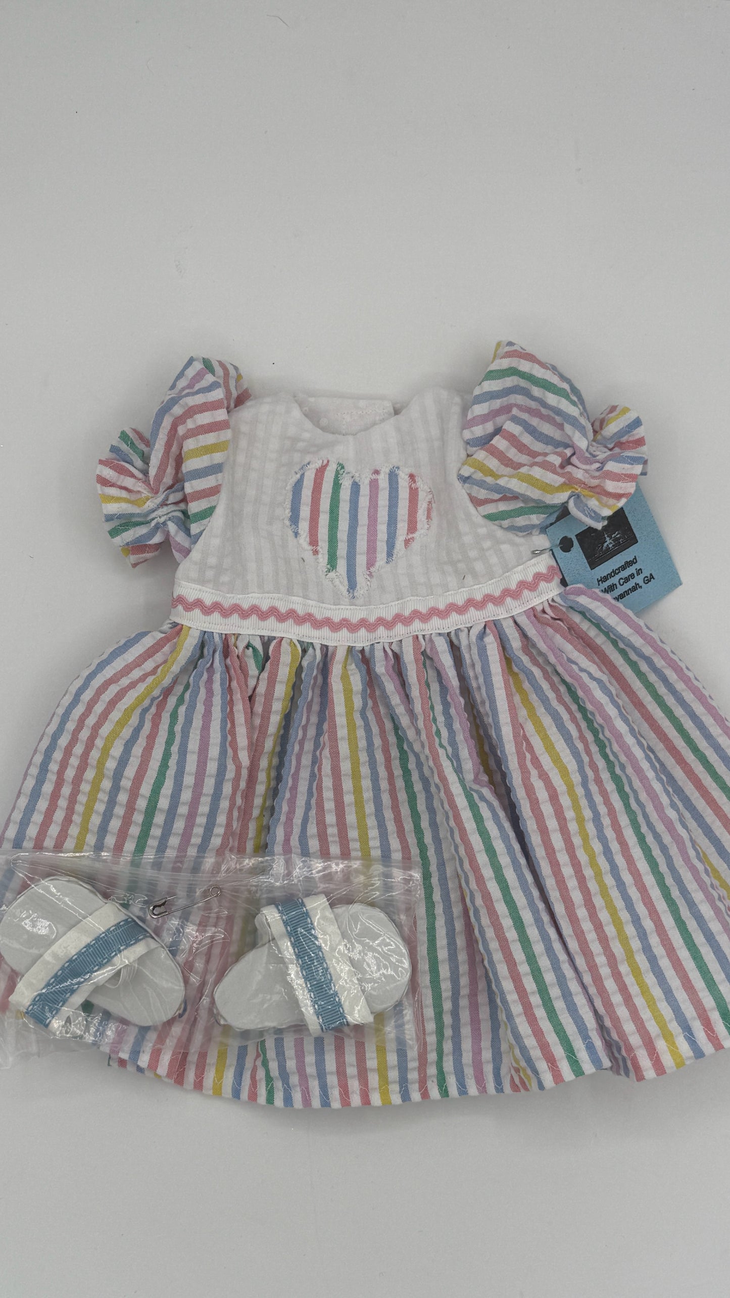 Multi Colored Dress with Sandals