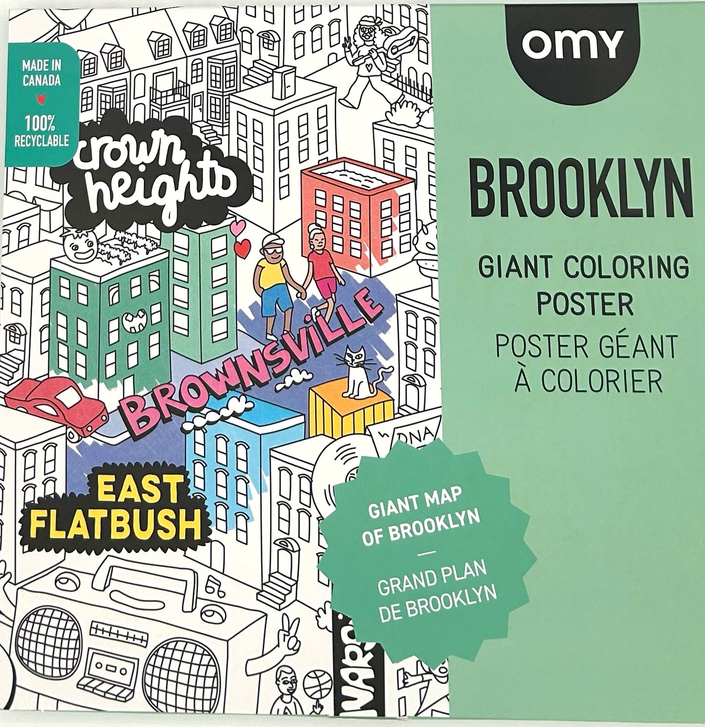 Brooklyn Giant Coloring Poster
