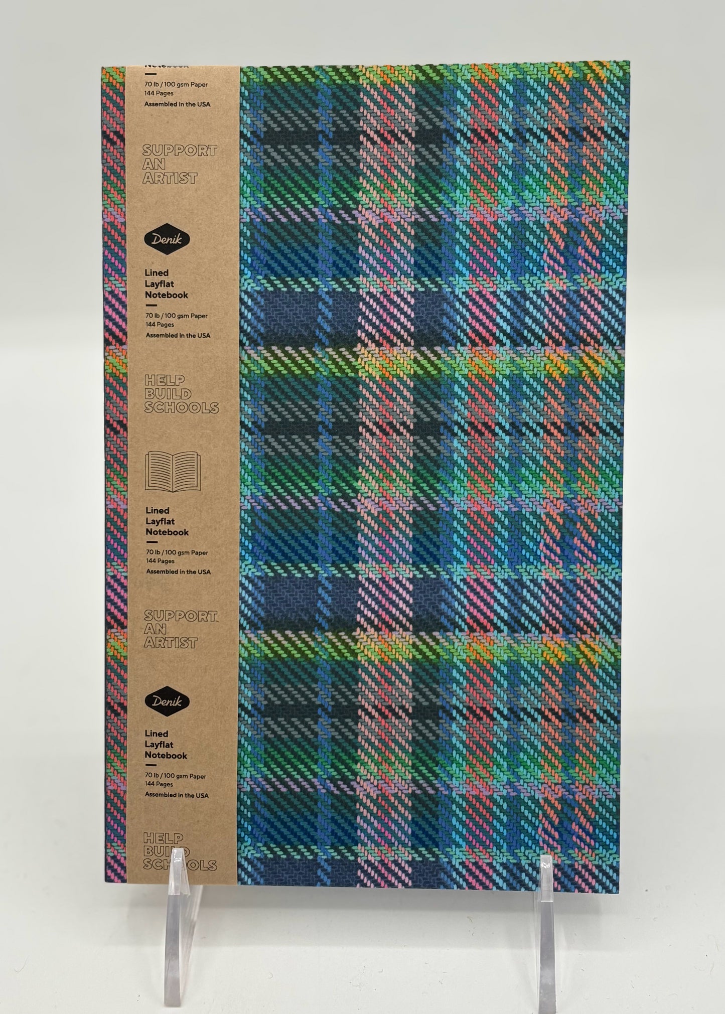 Loud Plaid Layflat Notebook