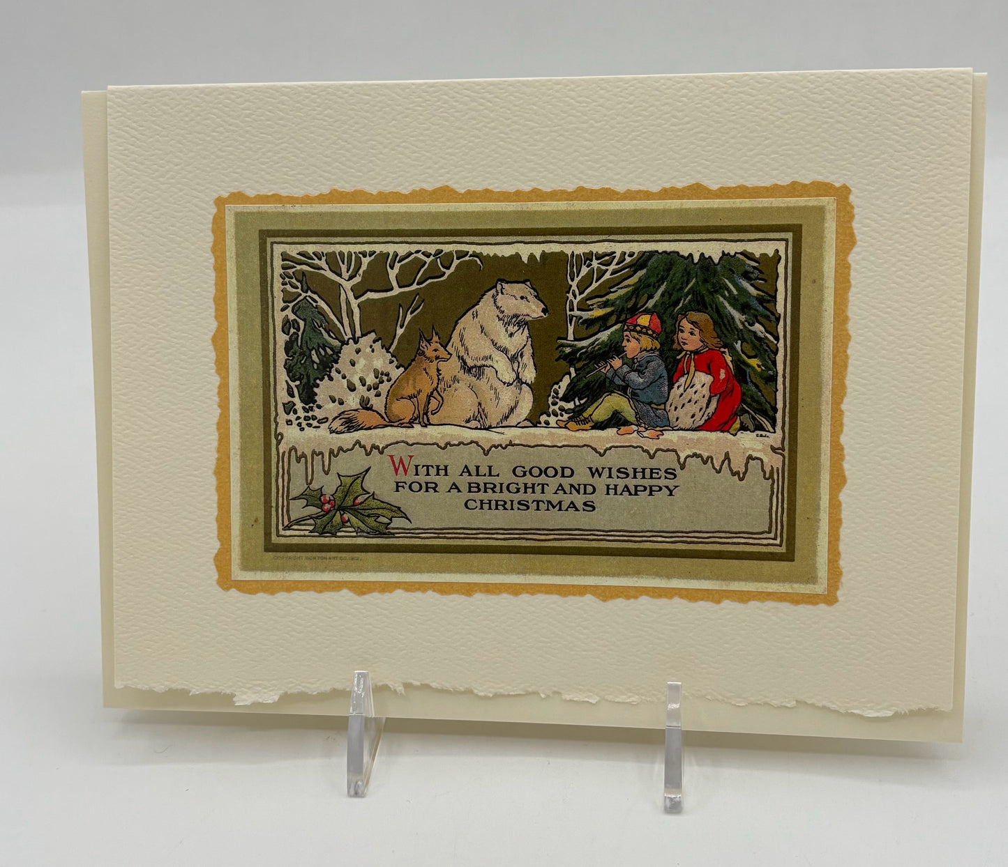 Fox And Polar Bear Card