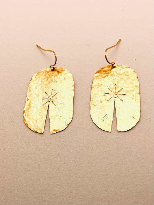 Oval Sun Earrings