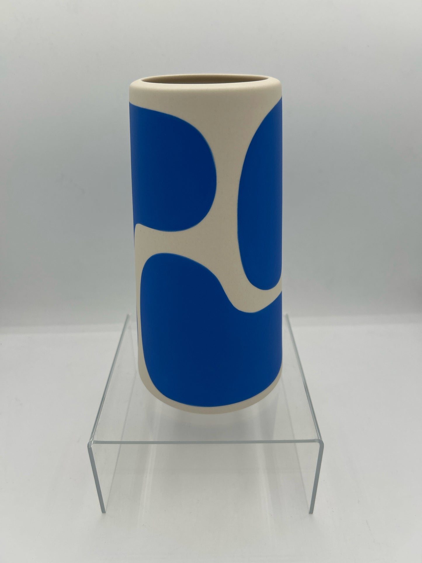 Cobalt Color Block Small Vase