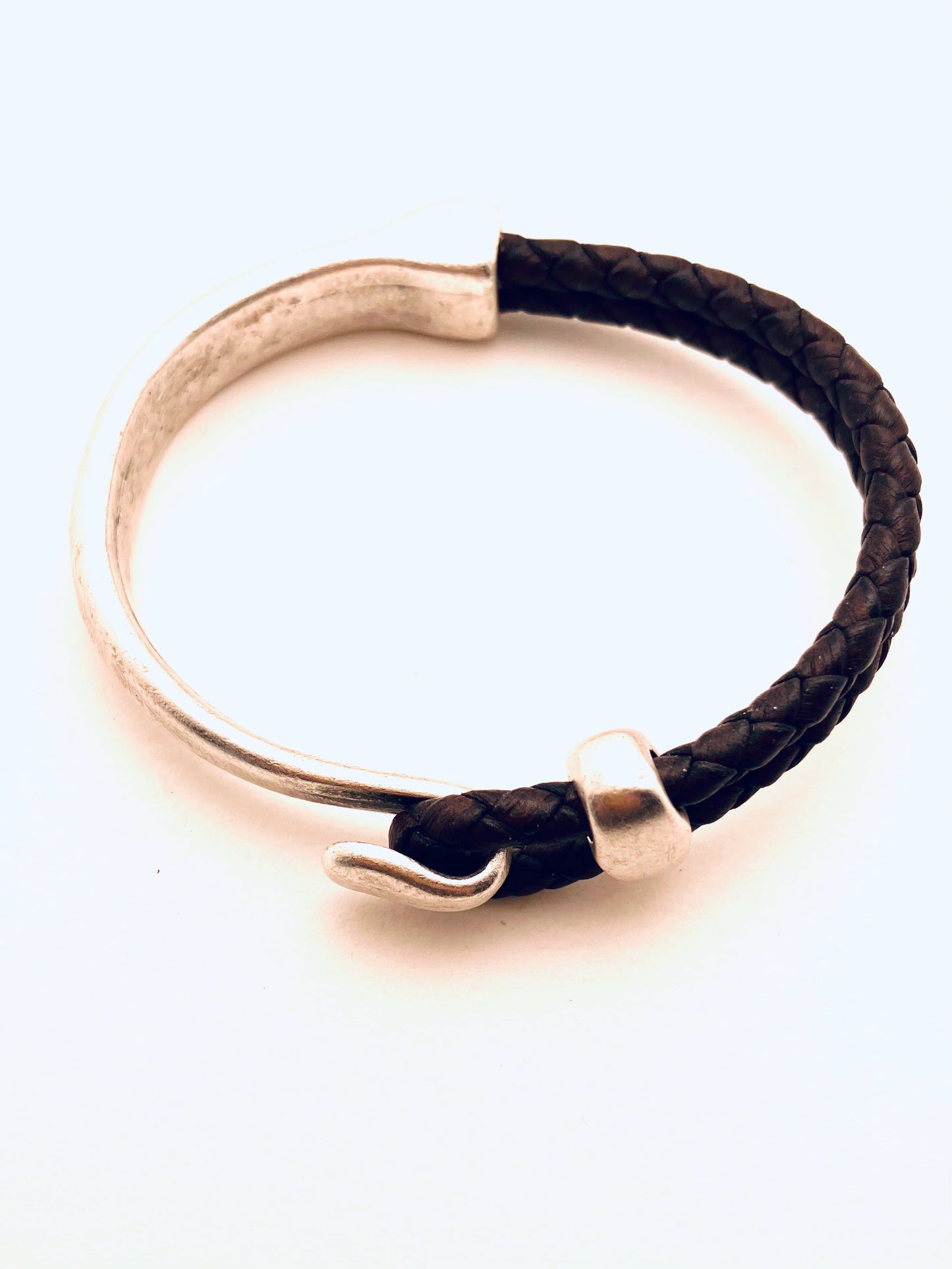 Zamak Metal Leather Bracelet