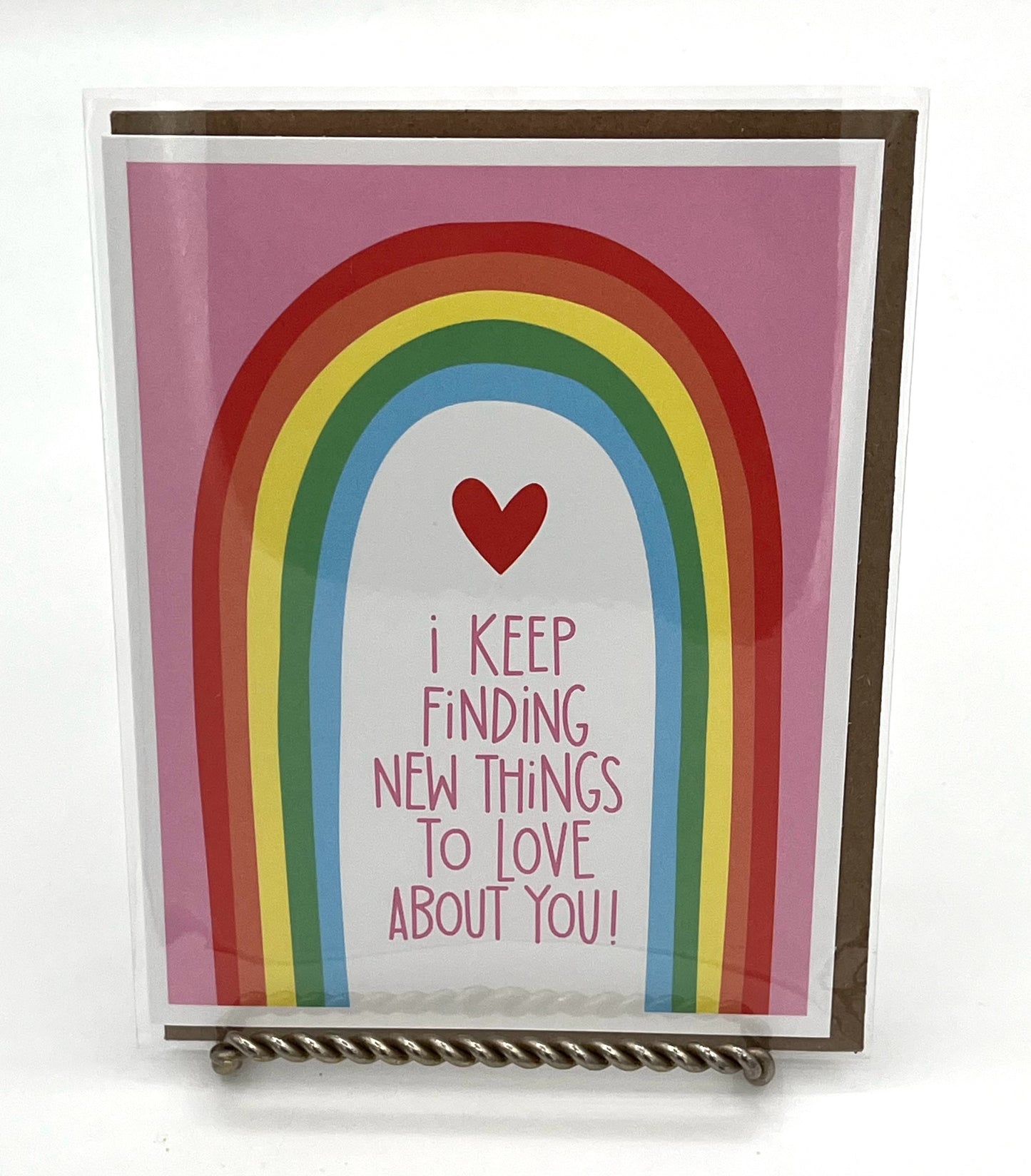 Rainbow New Things To Love Card