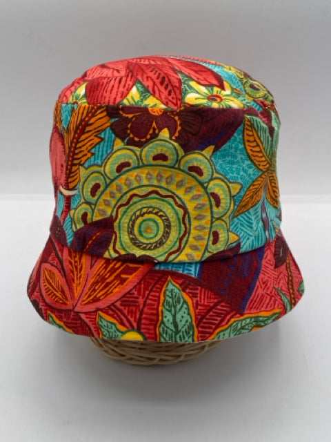 Red Patterned Bucket Hat