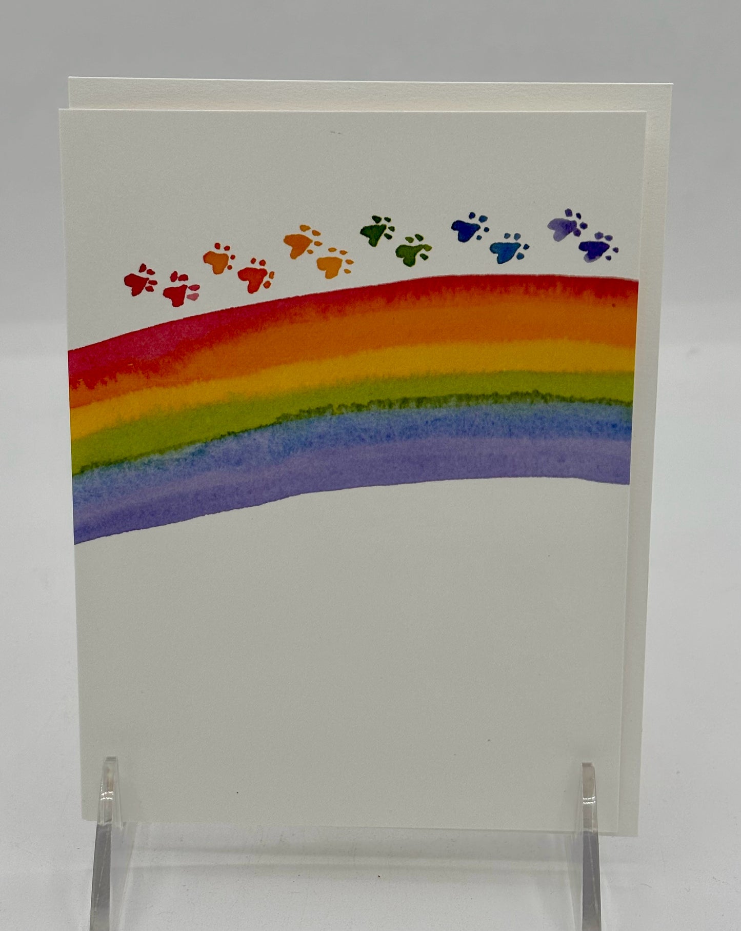 Rainbow Bridge Pet Condolence Card