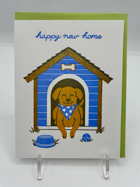 Dog House New Home Card