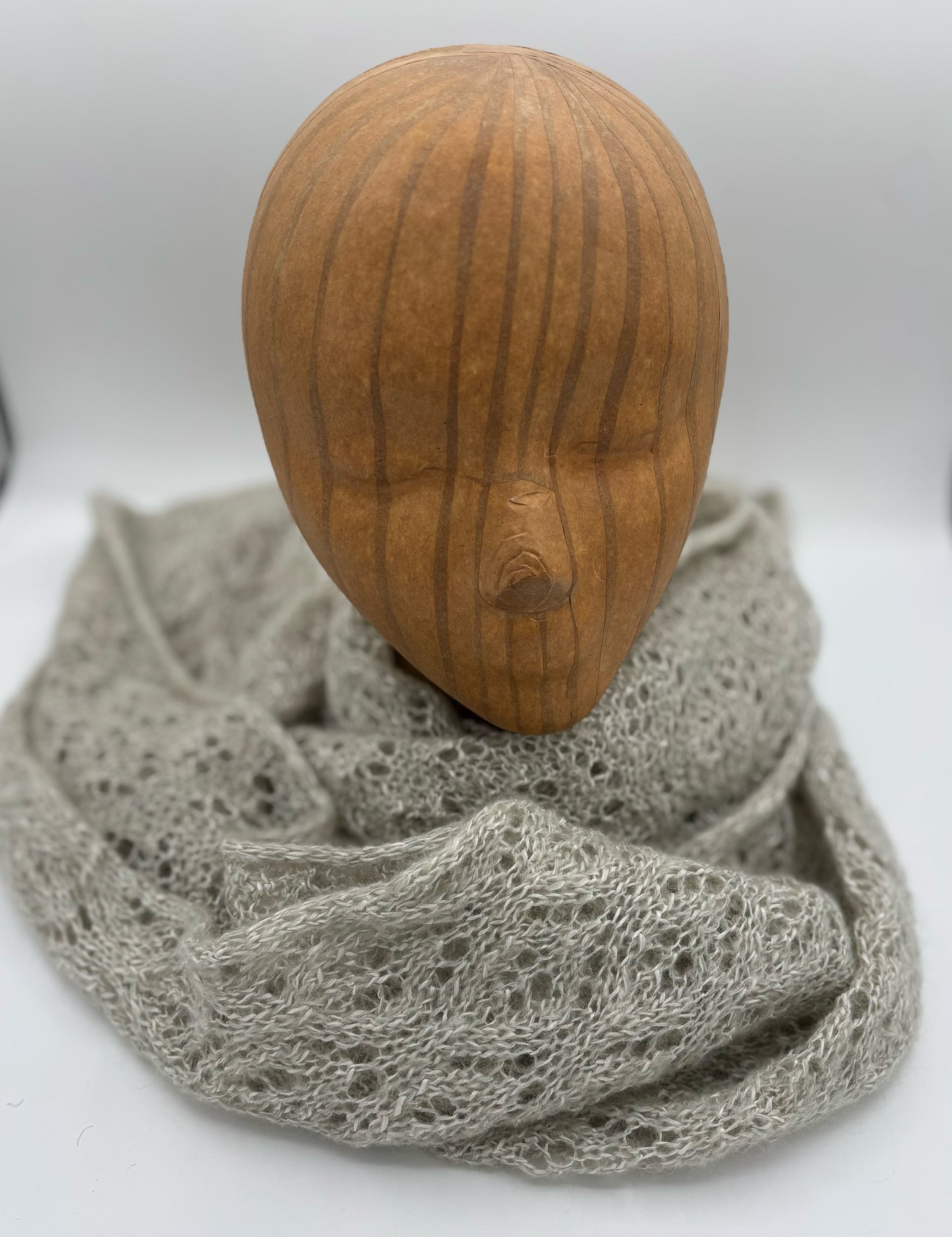 Rayon Blend Silver Lace Knit Shawl/Wrap