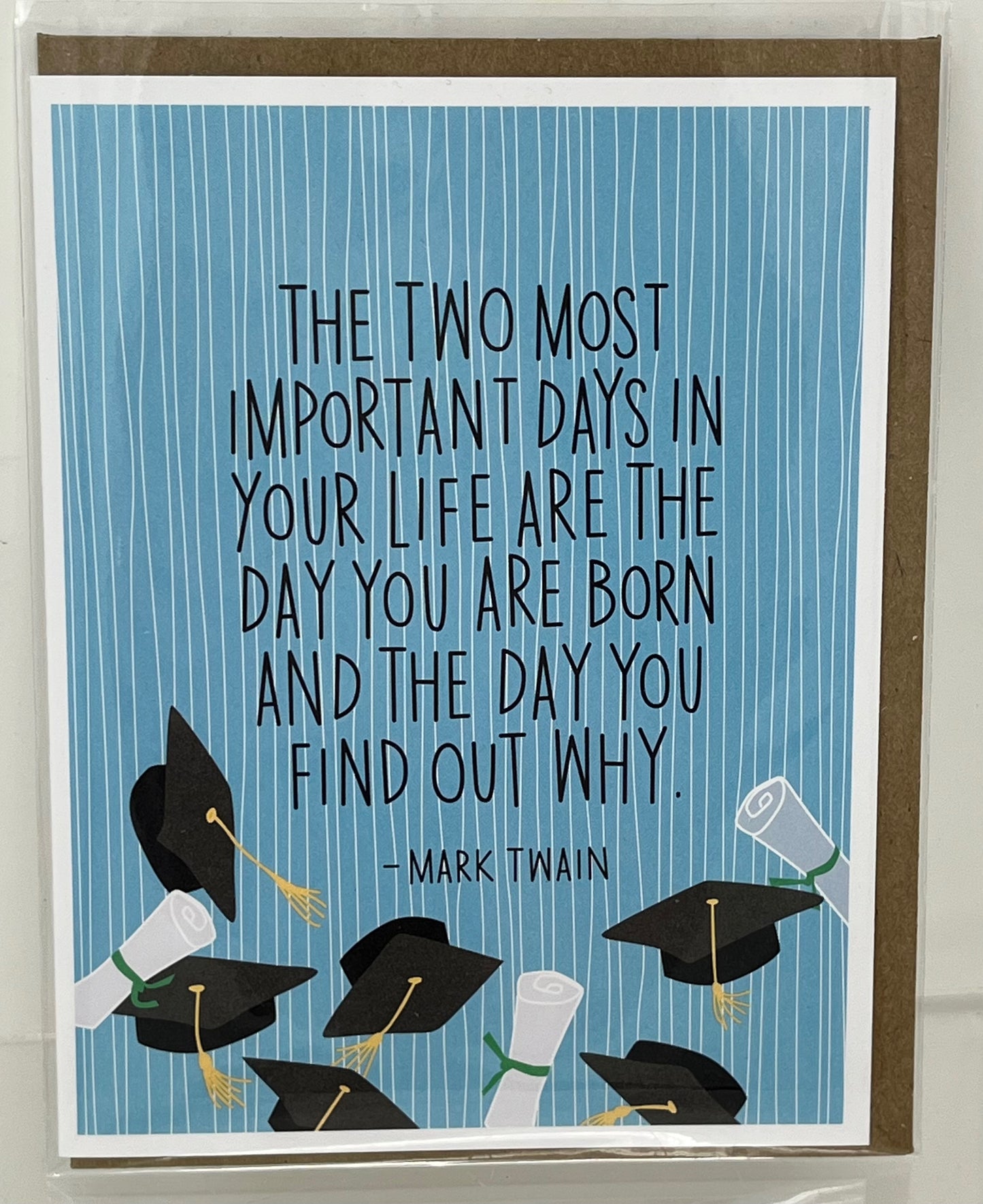 Mark Twain Quote Graduation Card