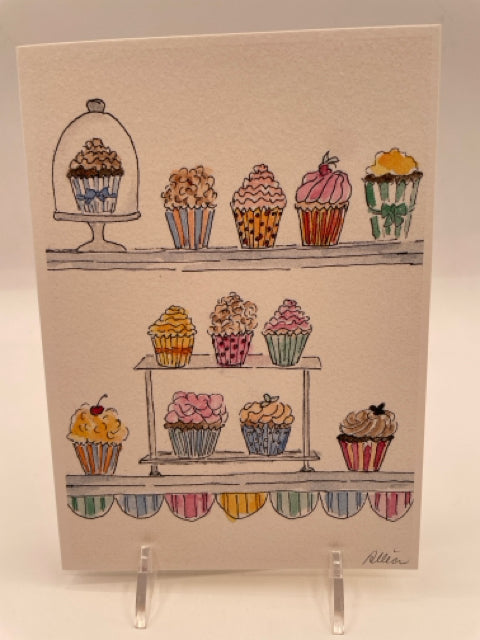 Cupcake Tier Birthday Card