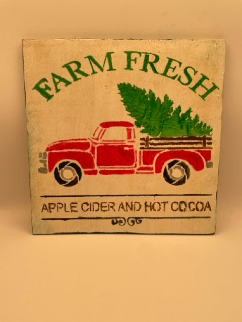 Farm Fresh Wooden Sign