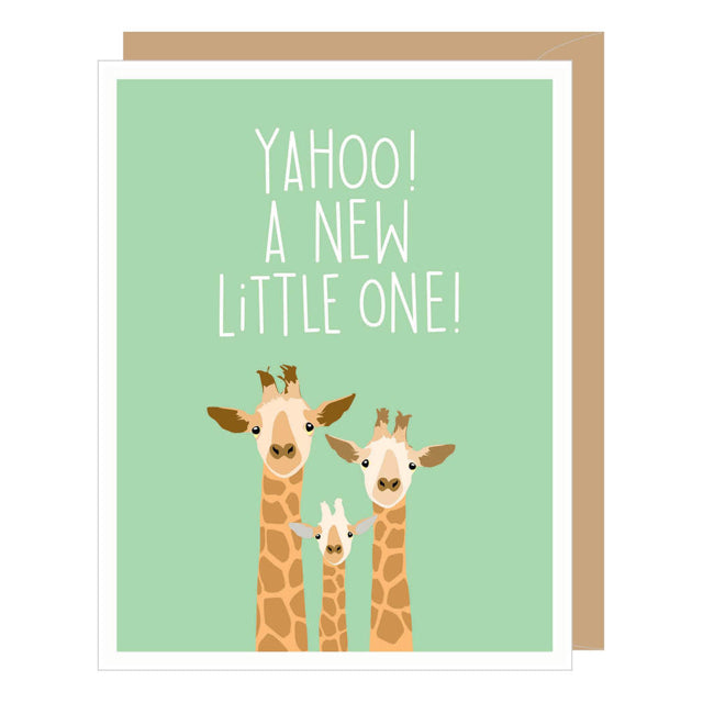 Giraffe Baby Yahoo! A New Little One! Card