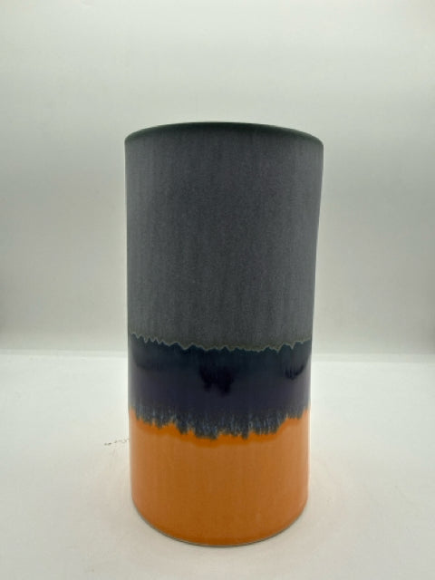 Assorted Multi-toned Extra Large Cylinder Porcelain Vase