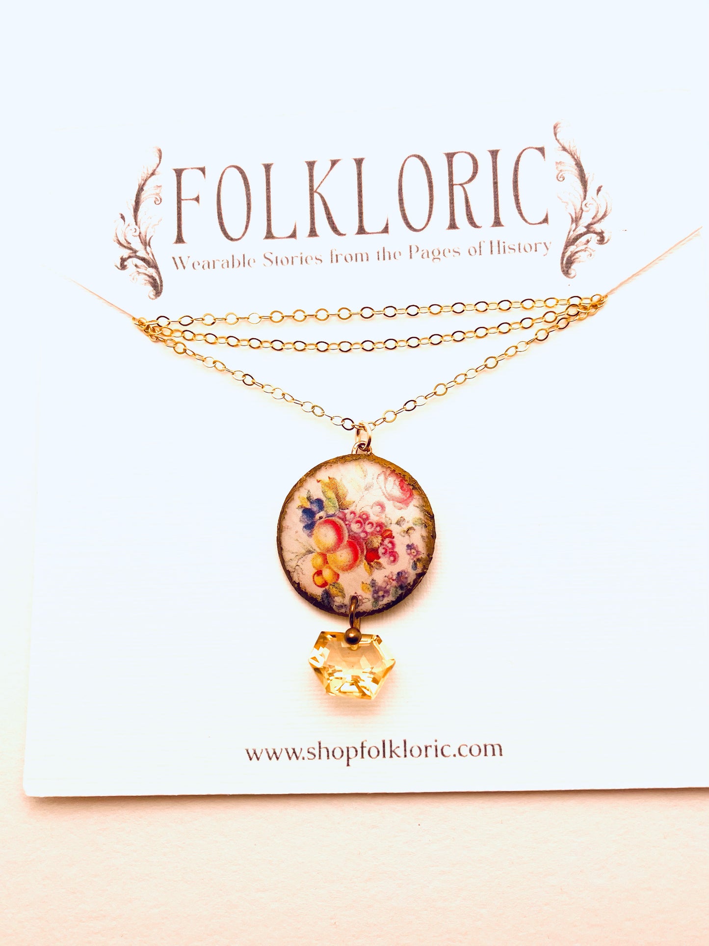 Morgaine Necklace with Citrine