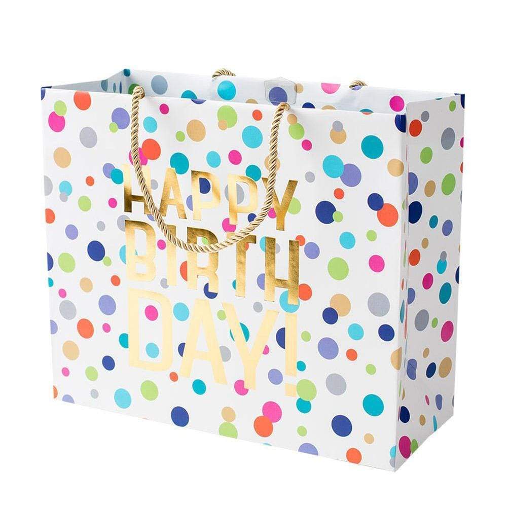 Happy Birthday Confetti Gift Bags Large