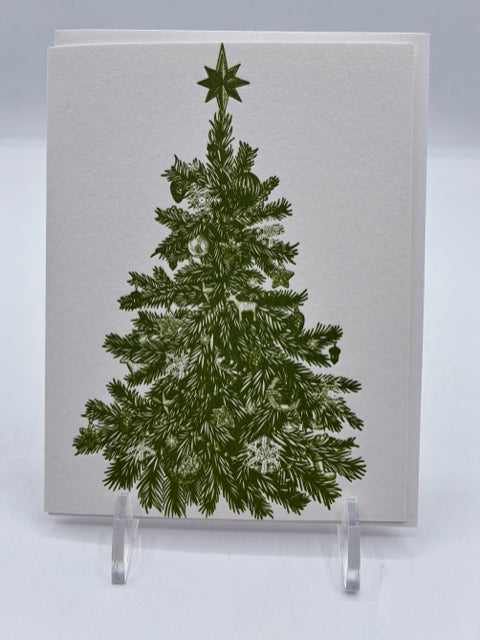 Christmas Tree Letterpress Card