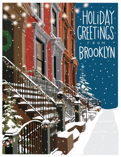 Happy Holidays From Brooklyn Brownstones Boxed Cards