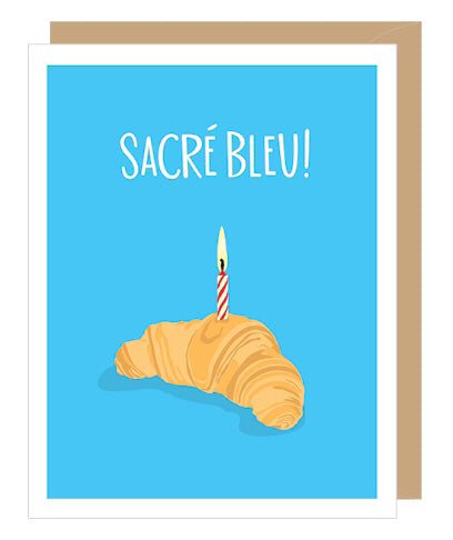 Croissant Birthday Card