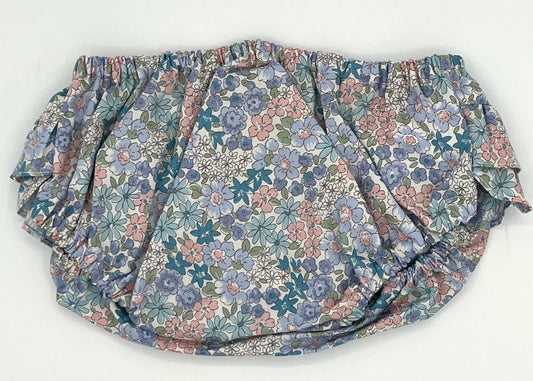 Nappy Cover - w/Ruffle Liberty Blue Medium
