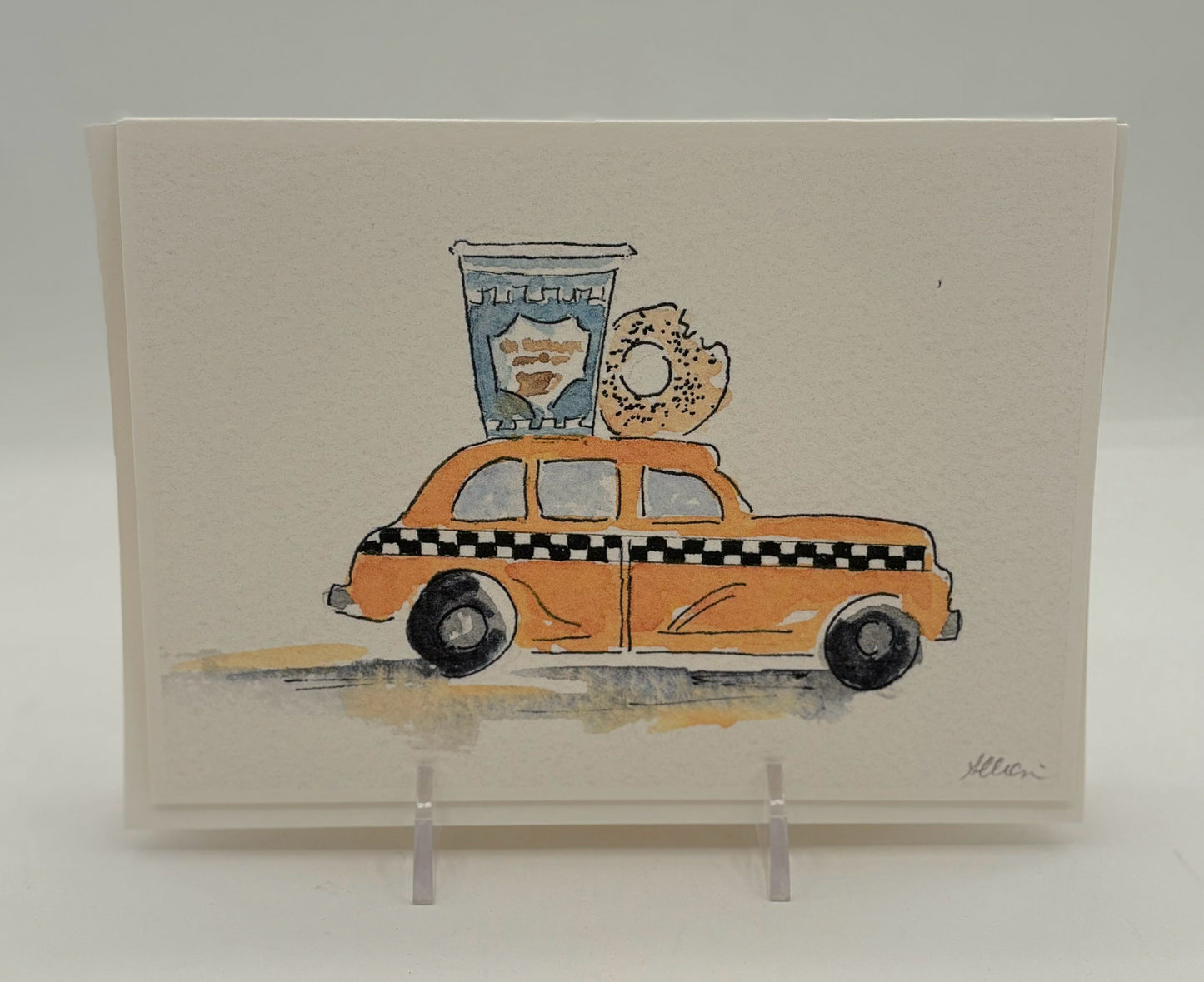 Bagel on Taxi Card