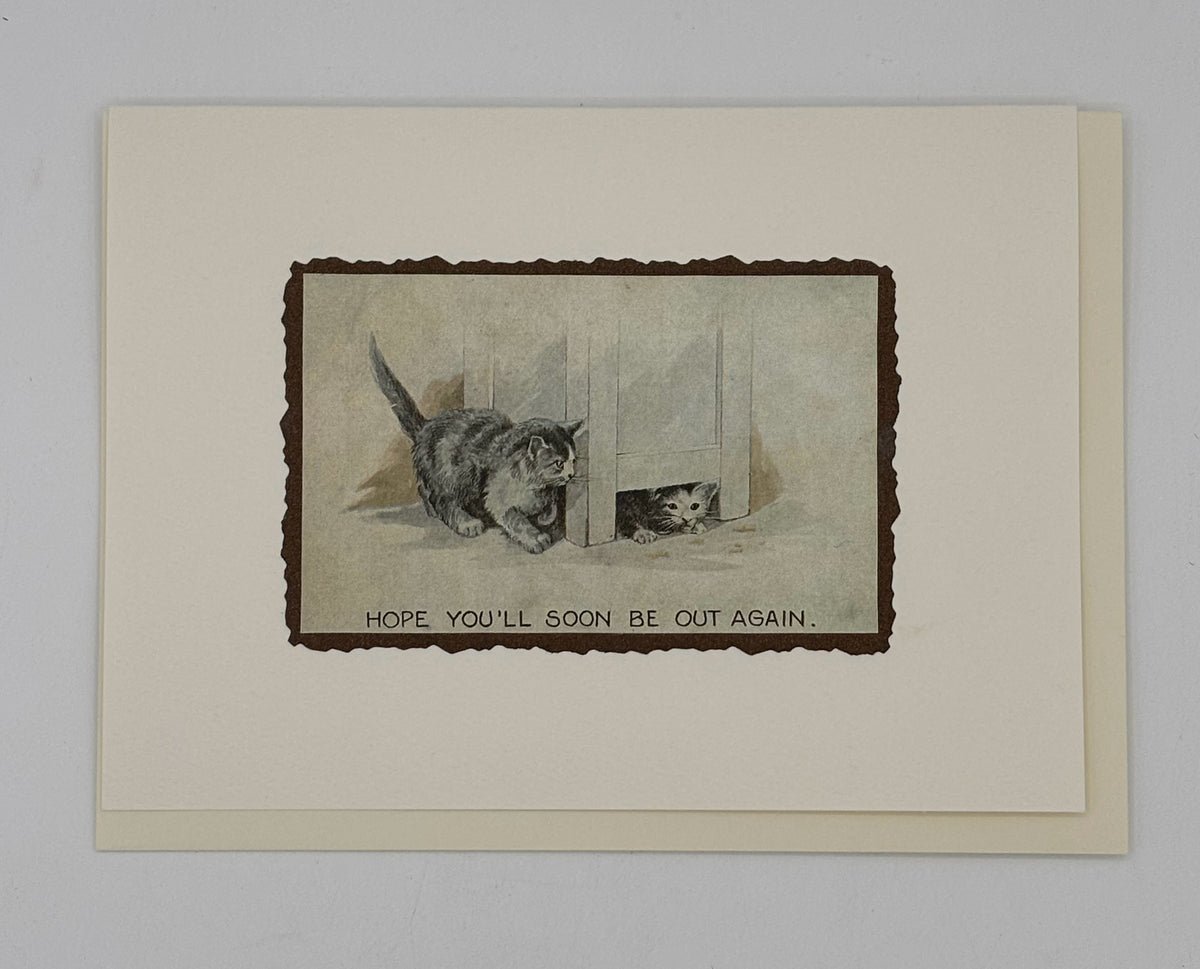 Two Cats Get Well Card
