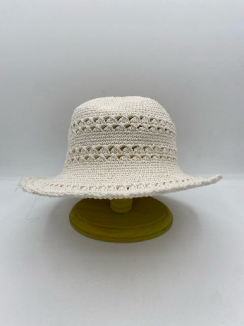 3-6 Y Kids Natural Crochet Cotton Hat