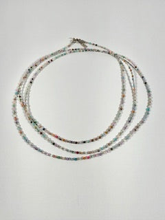 Opal Hill Tribe and Sterling Silver Necklace