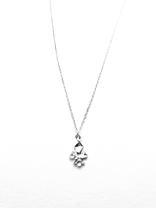 Sterling Silver Fleur Necklace
