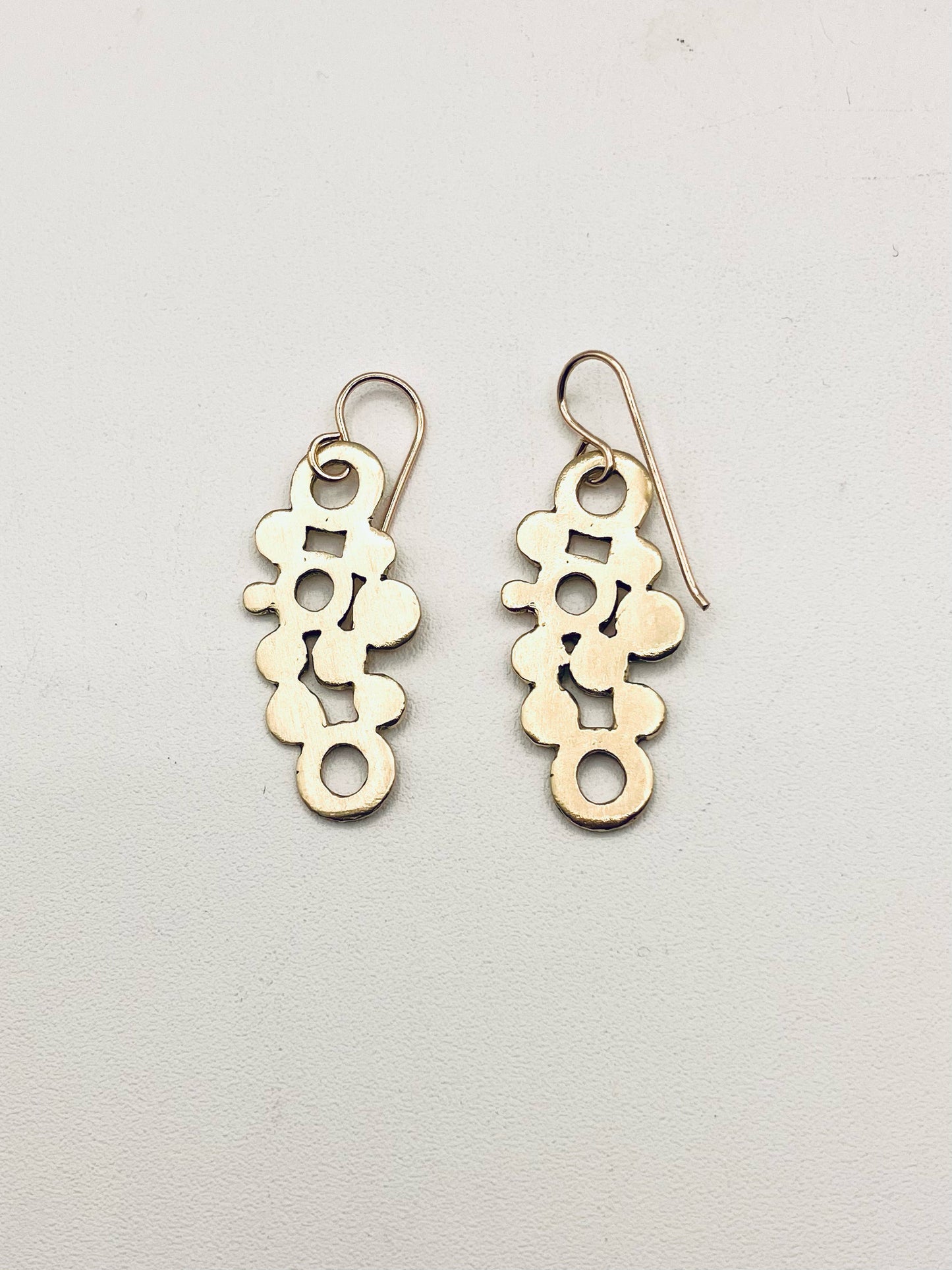 Medium Klimt Nu-Gold 14k filled wires Earrings
