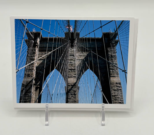 Brooklyn Bridge over the East River Card