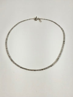 Labradorite Hill Tribe and Sterling Silver Necklace
