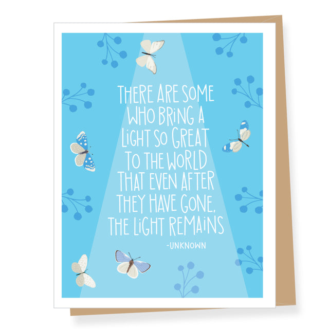 Light So Great Sympathy Card