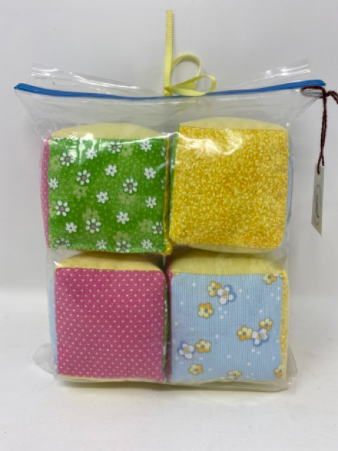 Pastel Calico Baby Blocks