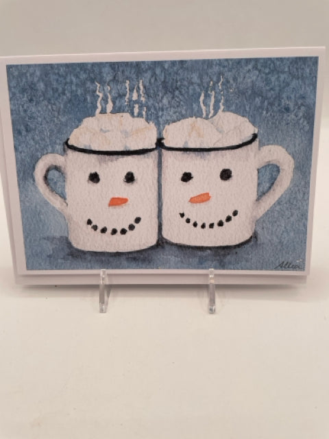 Hot Cocoa Mugs Card