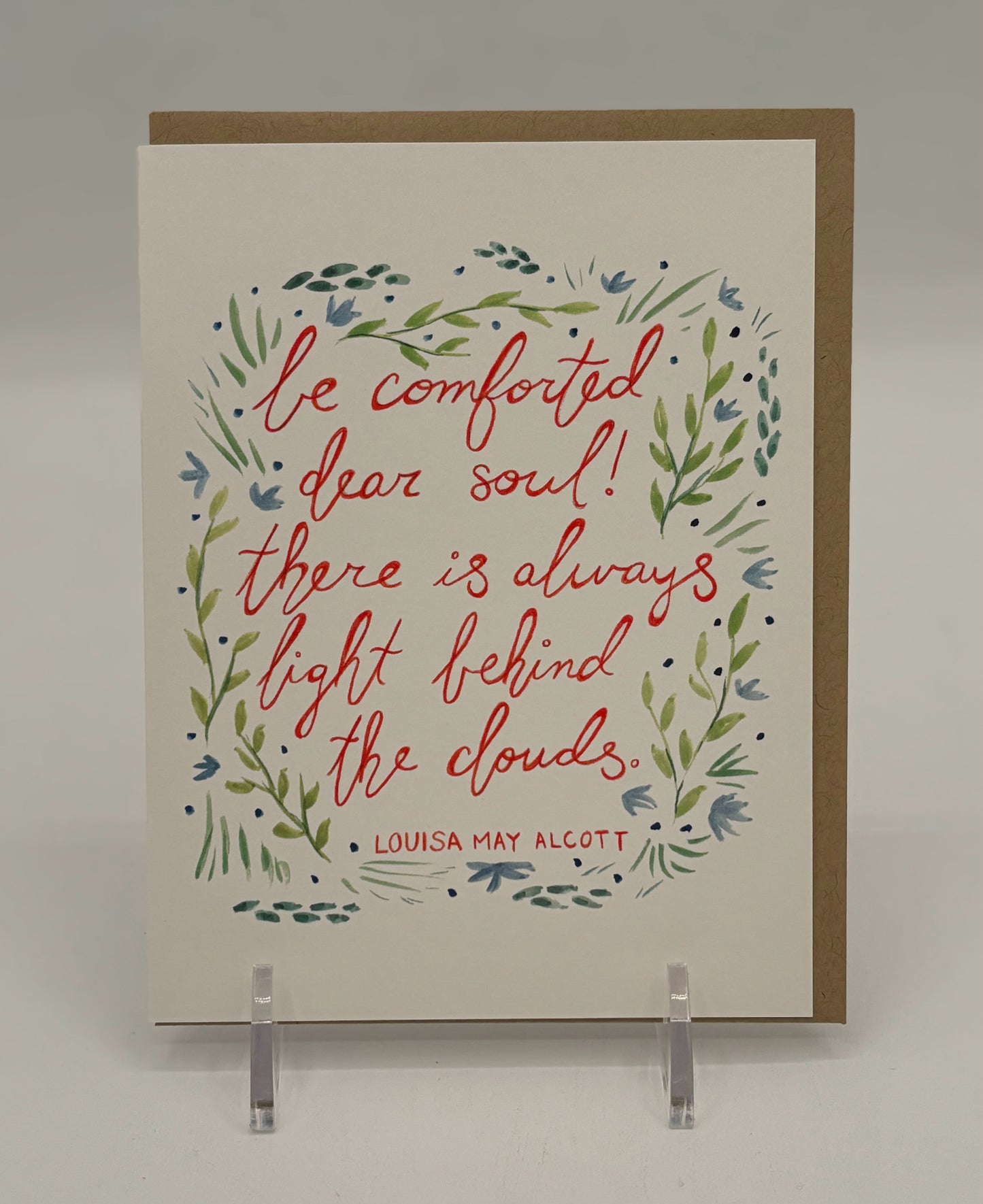 Louisa May Alcott Sympathy Card
