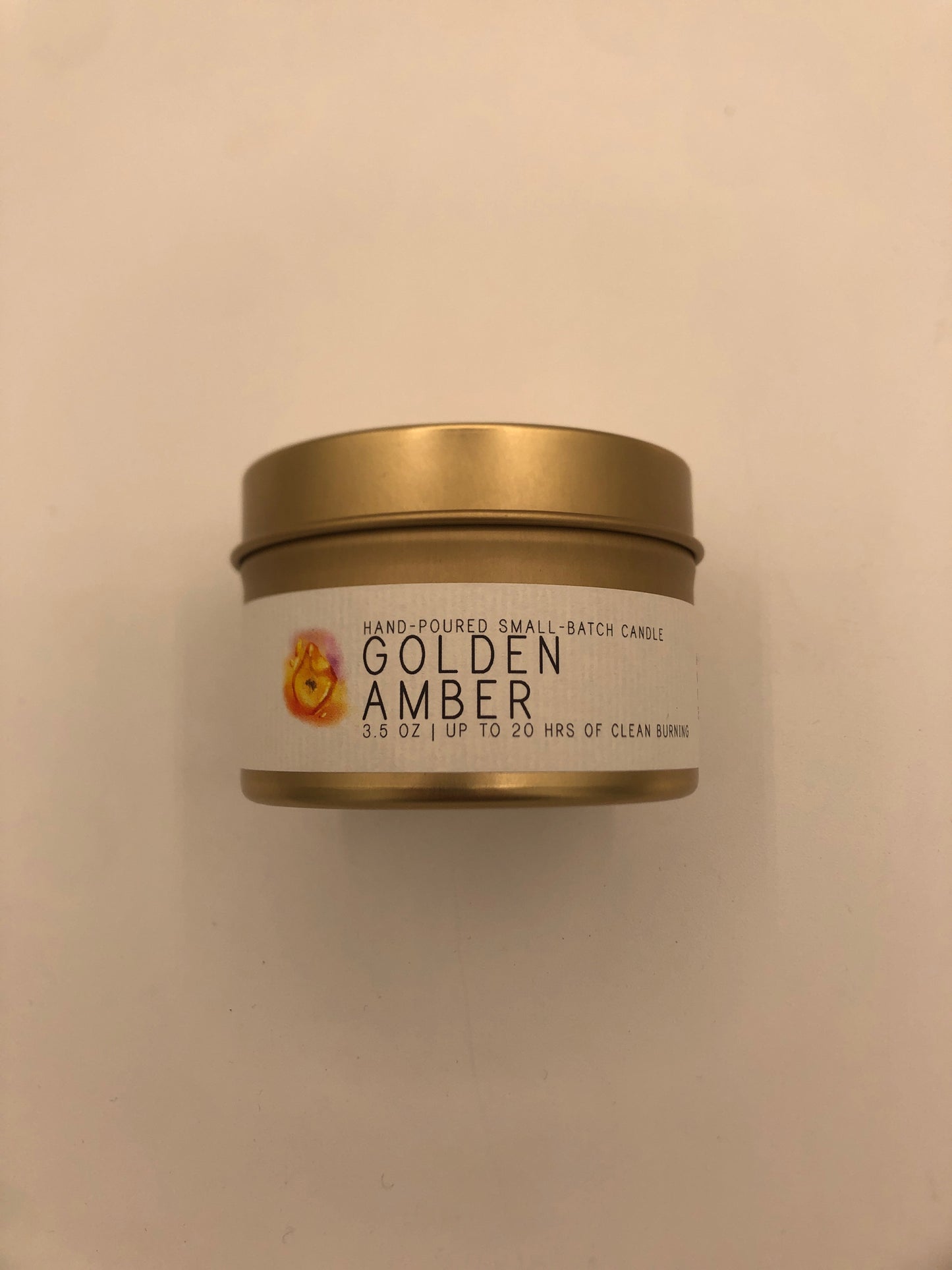 Golden Amber Travel Candle