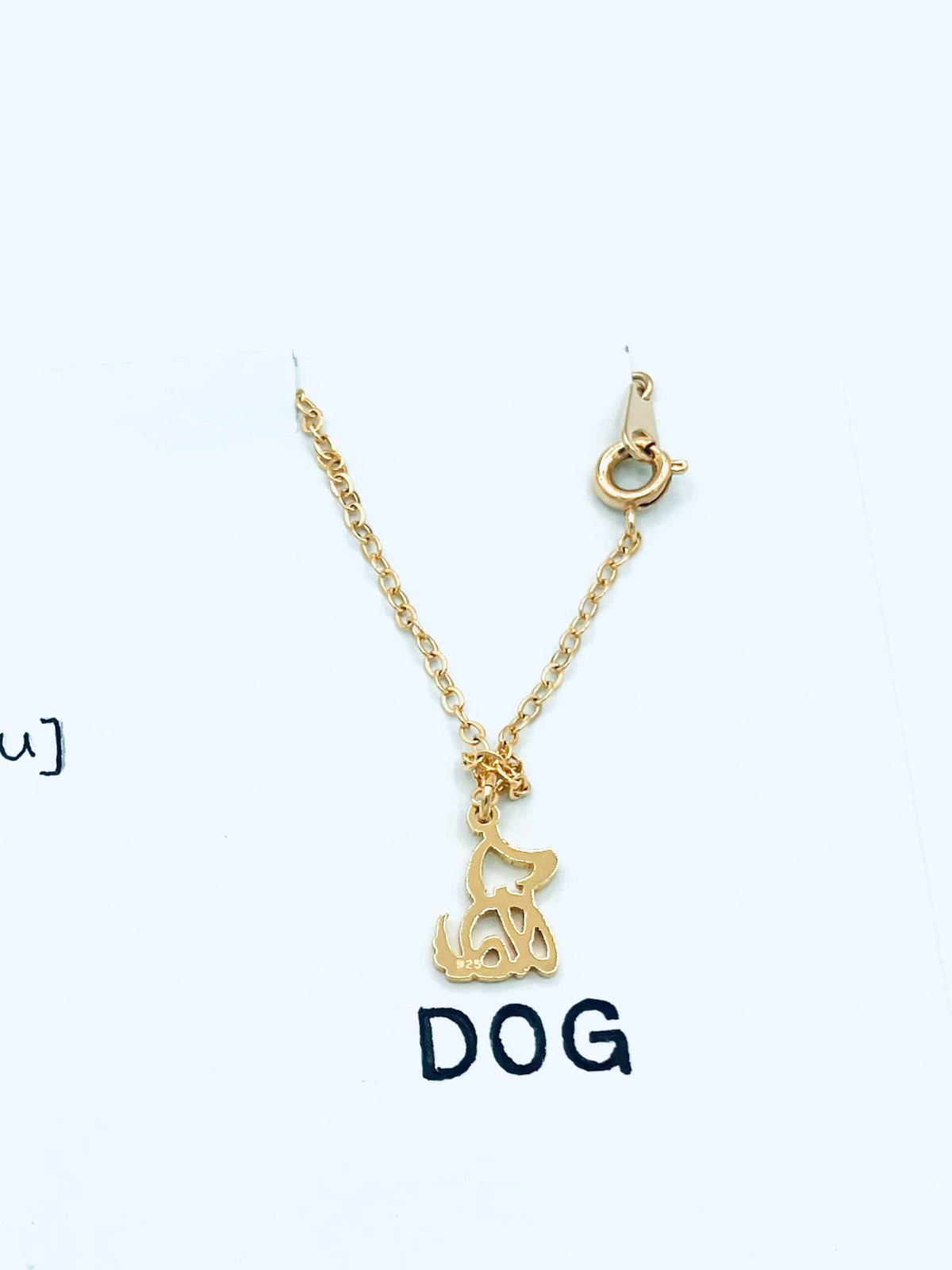 Dog in Hiragana petit Necklace