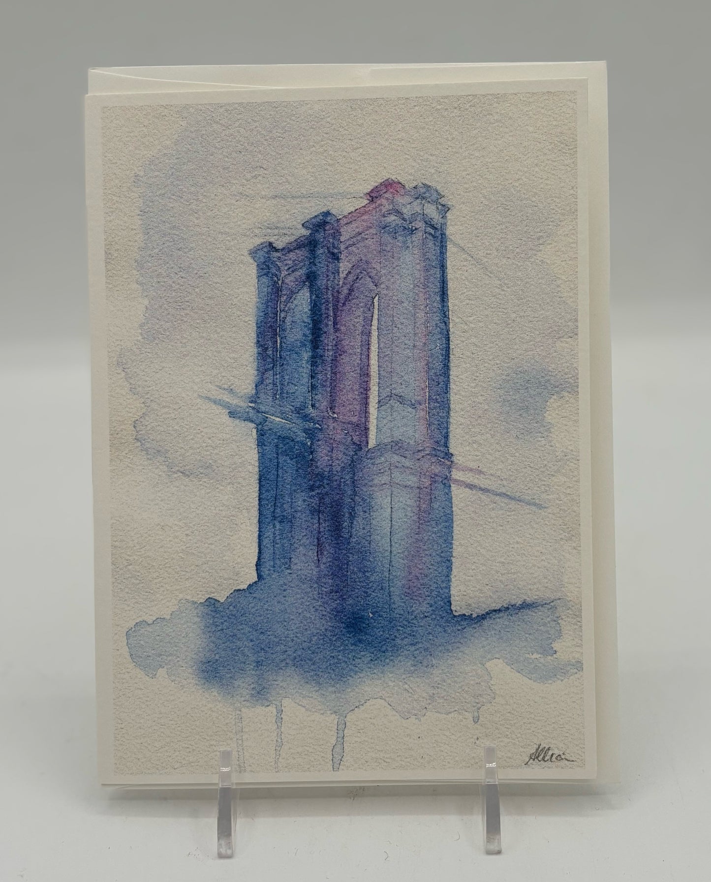 Washy Brooklyn Bridge Card