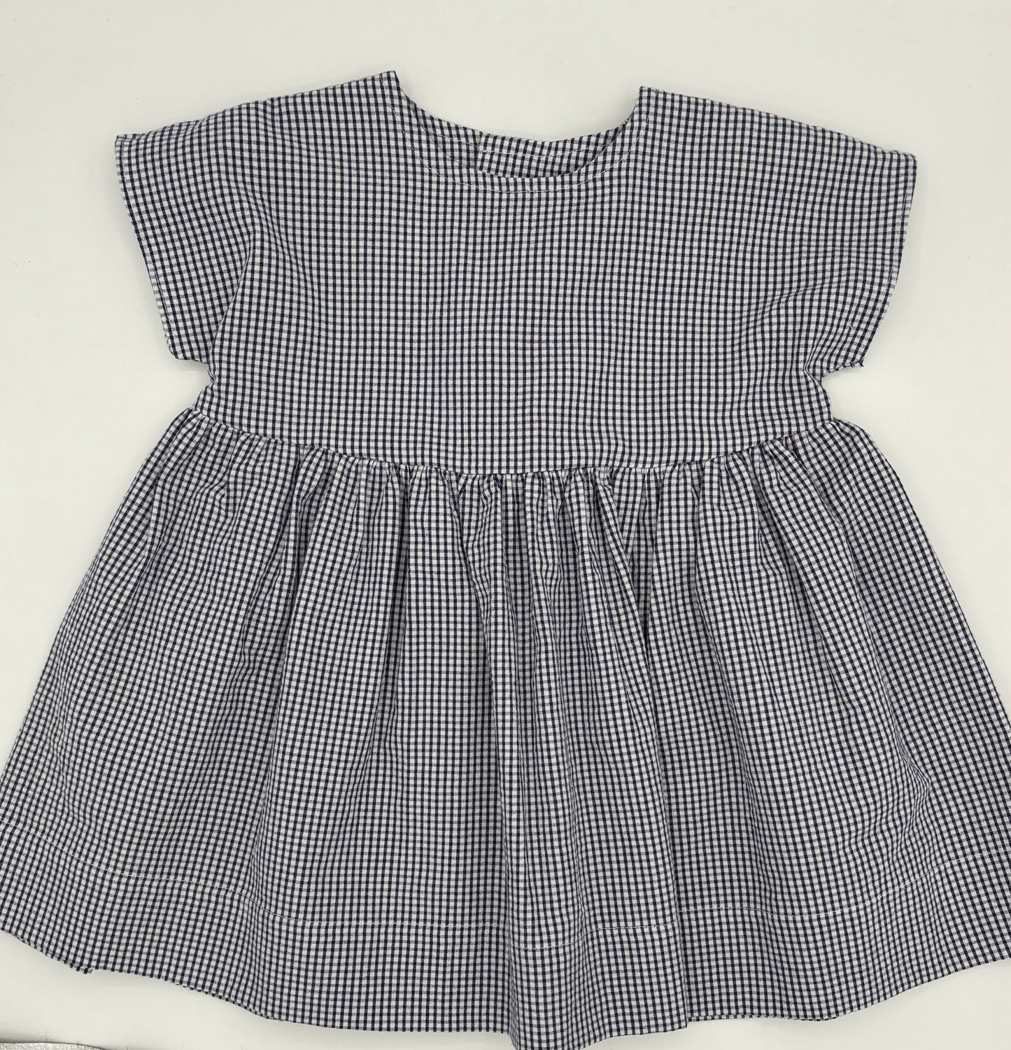 1 Y Dress - Blue & White Check