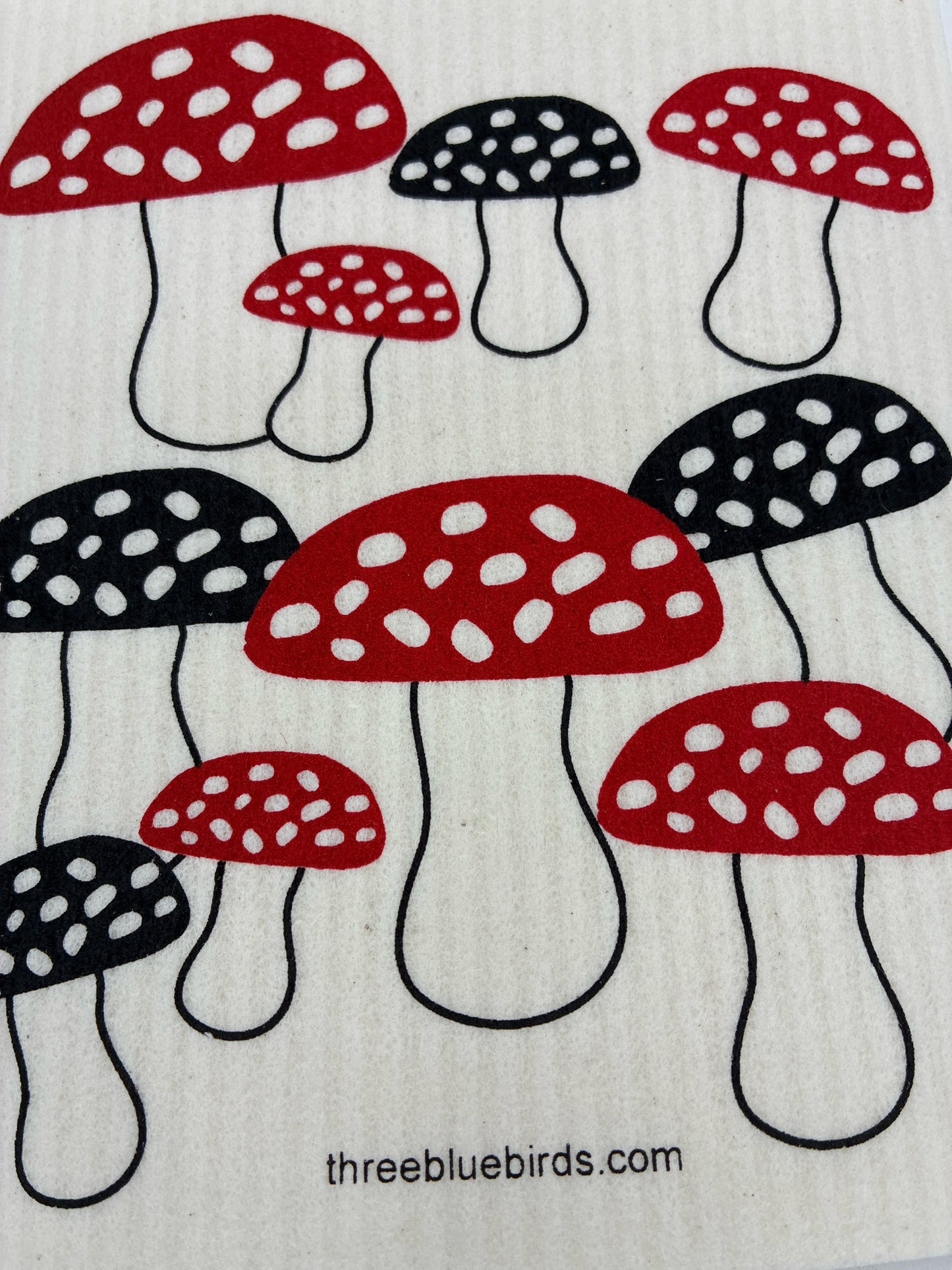 Mushrooms Swedish Dishcloth