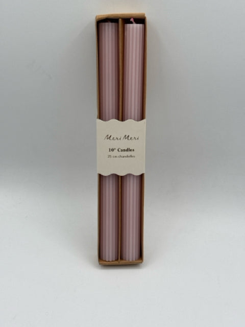 Cotton Candy Pink Table Candles