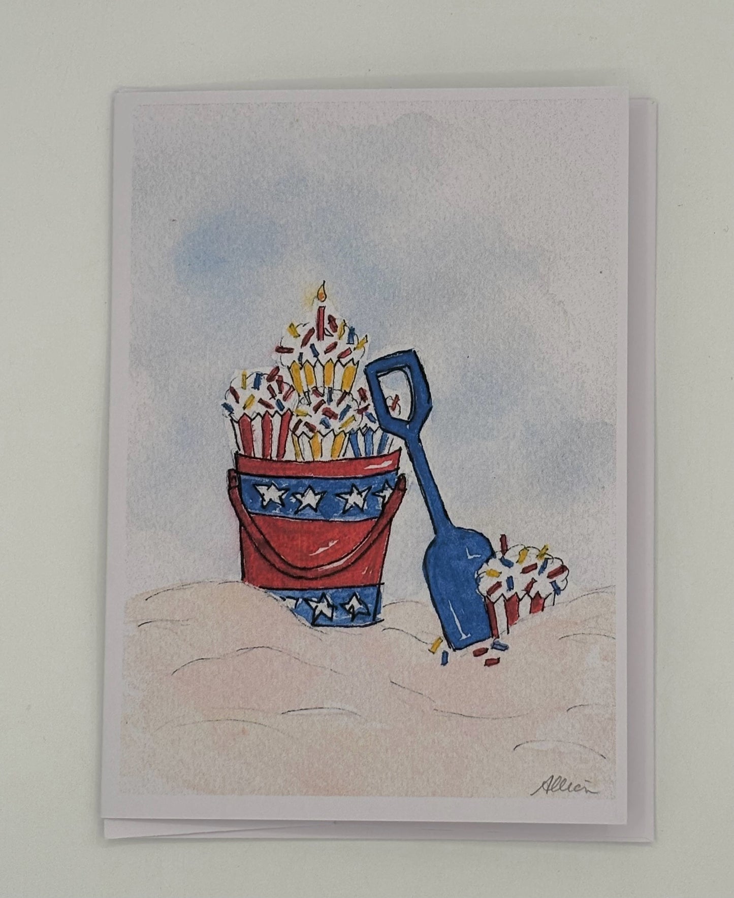Sand Pail Birthday Card