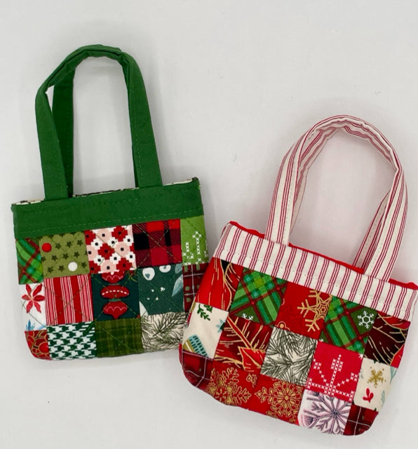 Mini Tote Bag Gift Card Holder Christmas