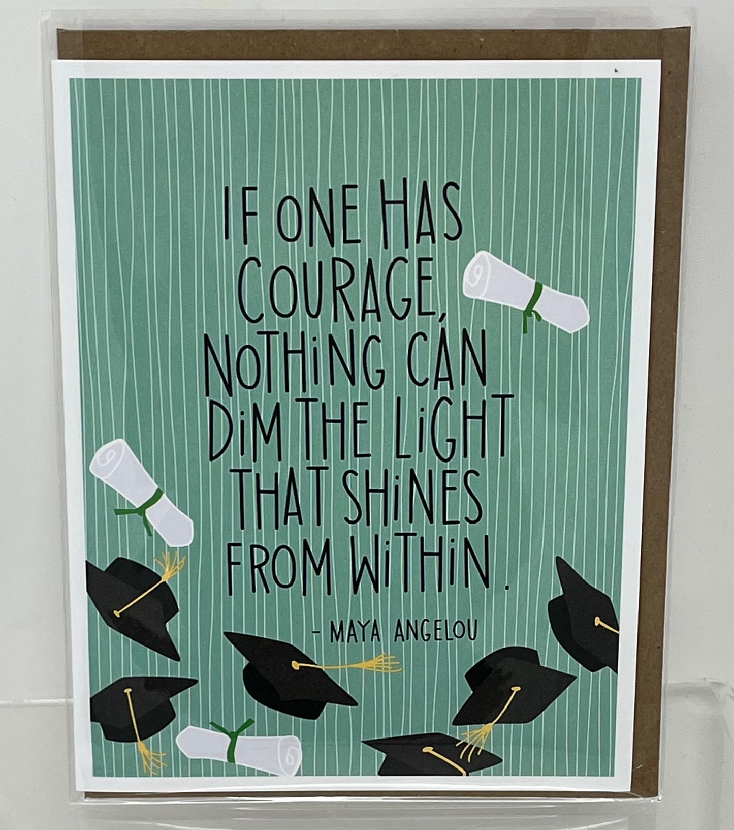 Maya Angelou Quote Graduation Card