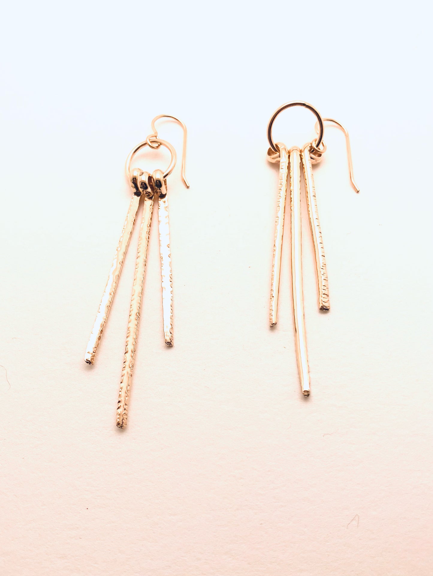 Large 3 Spike Dangle Earrings